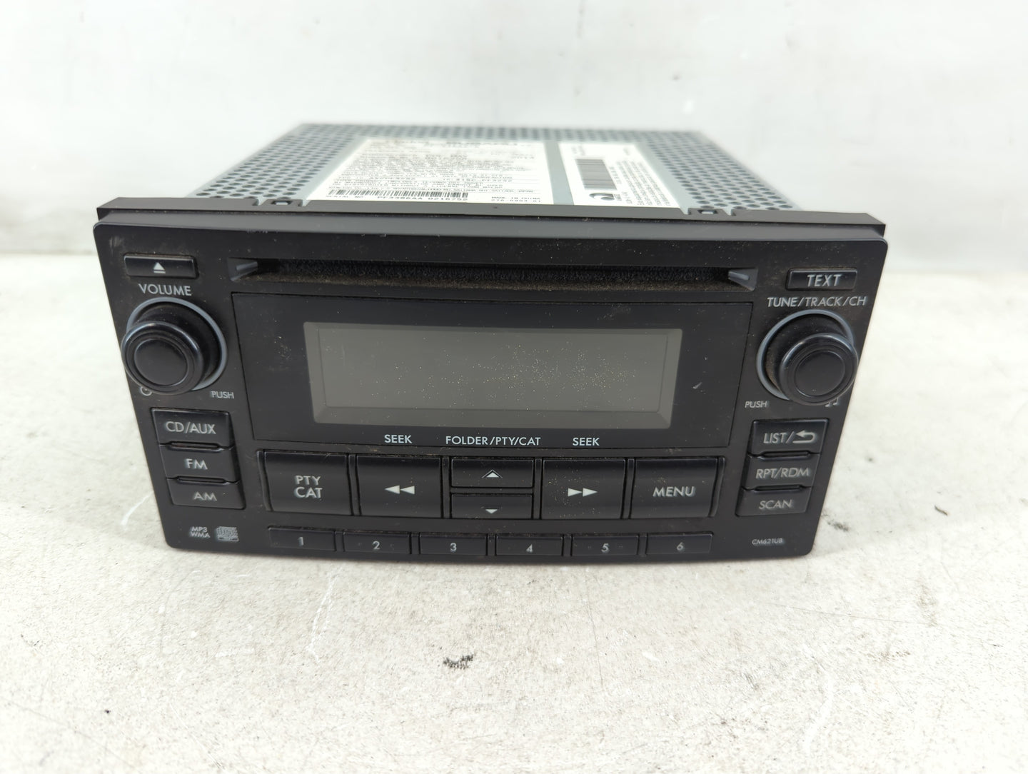 2012-2014 Subaru Impreza Radio AM FM Cd Player Receiver Replacement P/N:86201FJ620 Fits Fits 2012 2013 2014 OEM Used Auto Parts - Oemusedautoparts1.com