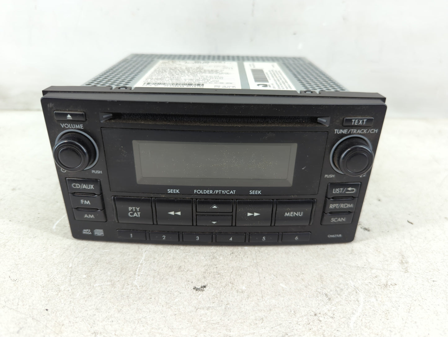 2012-2014 Subaru Impreza Radio AM FM Cd Player Receiver Replacement P/N:86201FJ620 Fits Fits 2012 2013 2014 OEM Used Auto Parts - Oemusedautoparts1.com