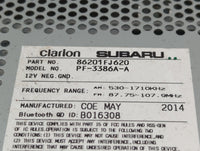 2012-2014 Subaru Impreza Radio AM FM Cd Player Receiver Replacement P/N:86201FJ620 Fits Fits 2012 2013 2014 OEM Used Auto Parts - Oemusedautoparts1.com