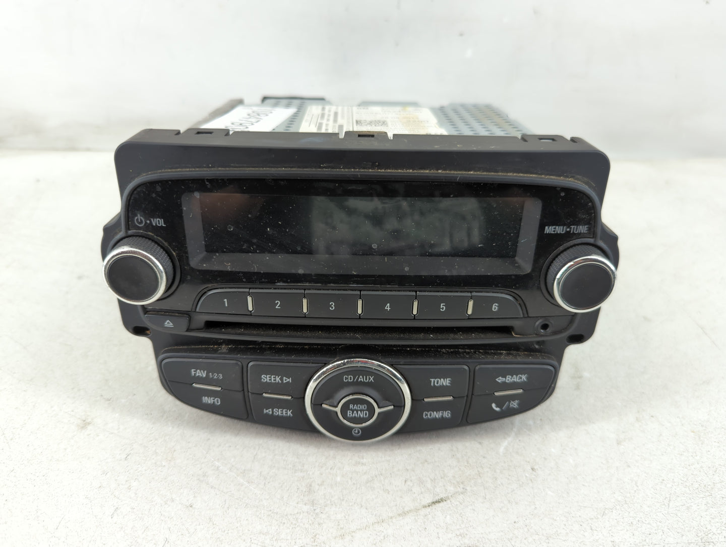 2013 Chevrolet Sonic Radio AM FM Cd Player Receiver Replacement P/N:95315734 95242290 Fits OEM Used Auto Parts - Oemusedautoparts1.com