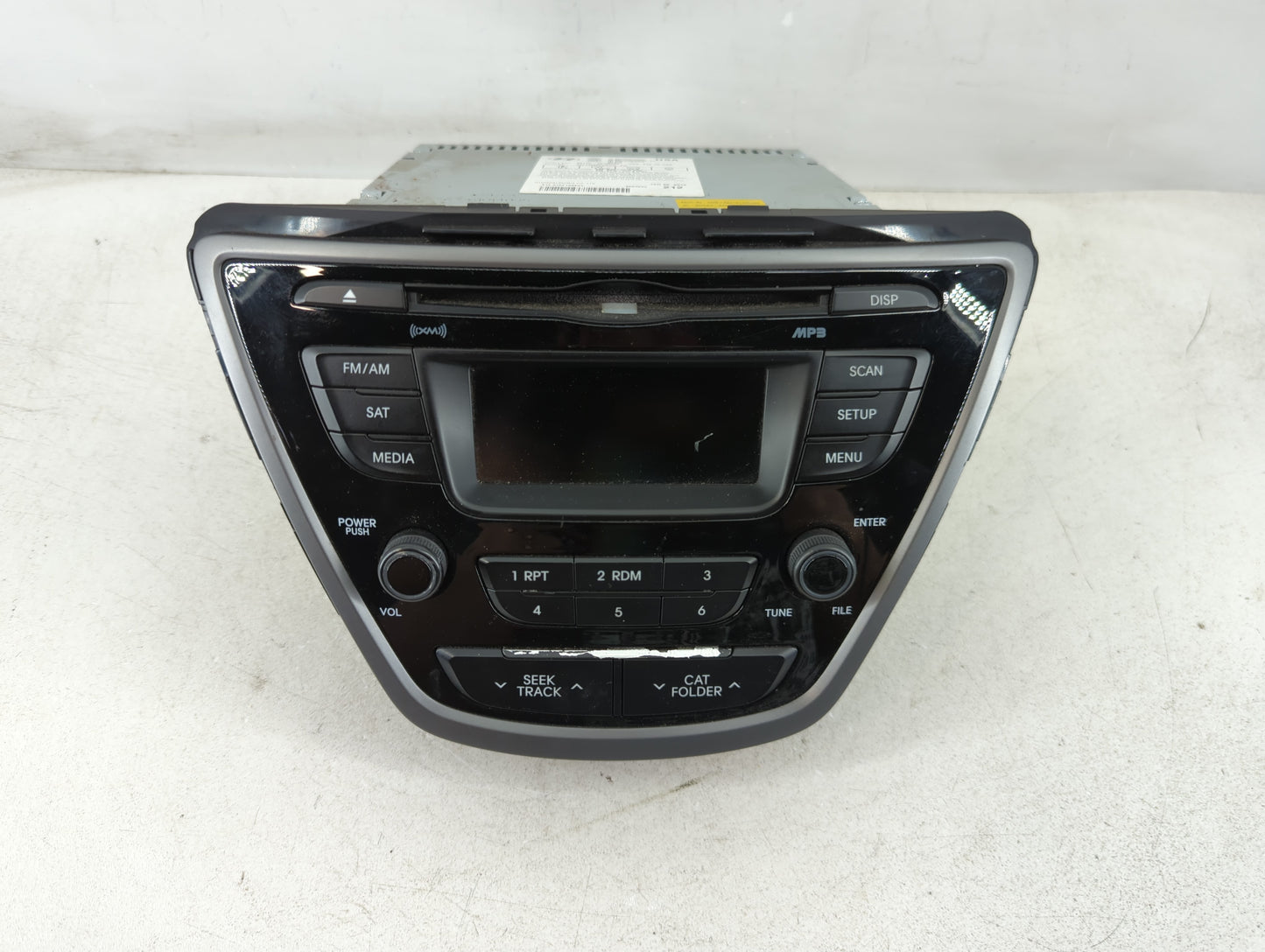2014-2016 Hyundai Elantra Radio AM FM Cd Player Receiver Replacement P/N:96170-3X156GU Fits Fits 2014 2015 2016 OEM Used Auto Parts - Oemusedautoparts1.com