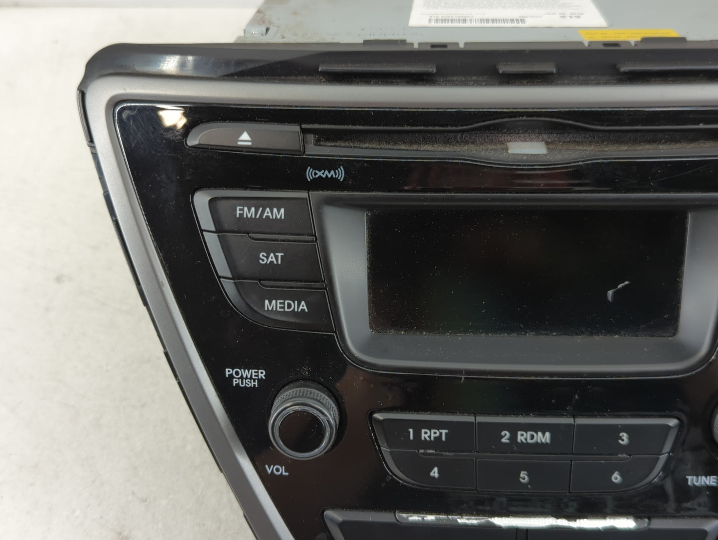 2014-2016 Hyundai Elantra Radio AM FM Cd Player Receiver Replacement P/N:96170-3X156GU Fits Fits 2014 2015 2016 OEM Used Auto Parts - Oemusedautoparts1.com