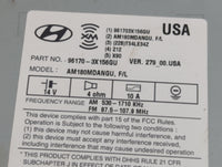 2014-2016 Hyundai Elantra Radio AM FM Cd Player Receiver Replacement P/N:96170-3X156GU Fits Fits 2014 2015 2016 OEM Used Auto Parts - Oemusedautoparts1.com