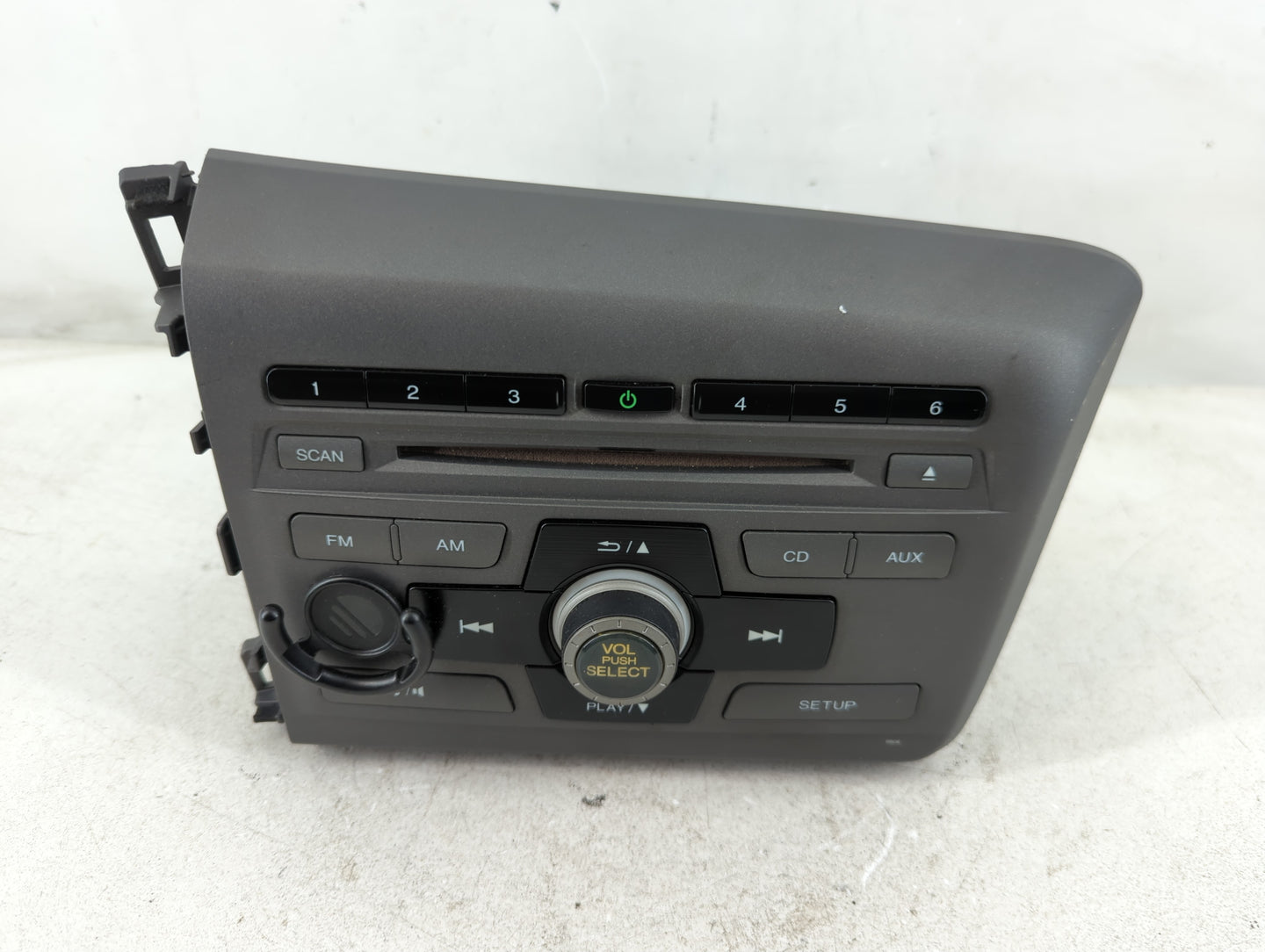 2012 Honda Civic Radio AM FM Cd Player Receiver Replacement P/N:39100-TR0-A315-M1 Fits OEM Used Auto Parts - Oemusedautoparts1.com