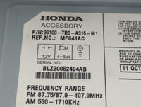 2012 Honda Civic Radio AM FM Cd Player Receiver Replacement P/N:39100-TR0-A315-M1 Fits OEM Used Auto Parts - Oemusedautoparts1.com