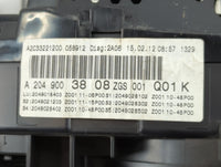 2012 Mercedes-Benz C250 Instrument Cluster Speedometer Gauges P/N:A 204 900 38 08 Fits OEM Used Auto Parts - Oemusedautoparts1.com