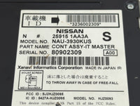 2009-2010 Nissan Murano Radio AM FM Cd Player Receiver Replacement P/N:25915 1AA3A Fits Fits 2009 2010 OEM Used Auto Parts - Oemusedautoparts1.com