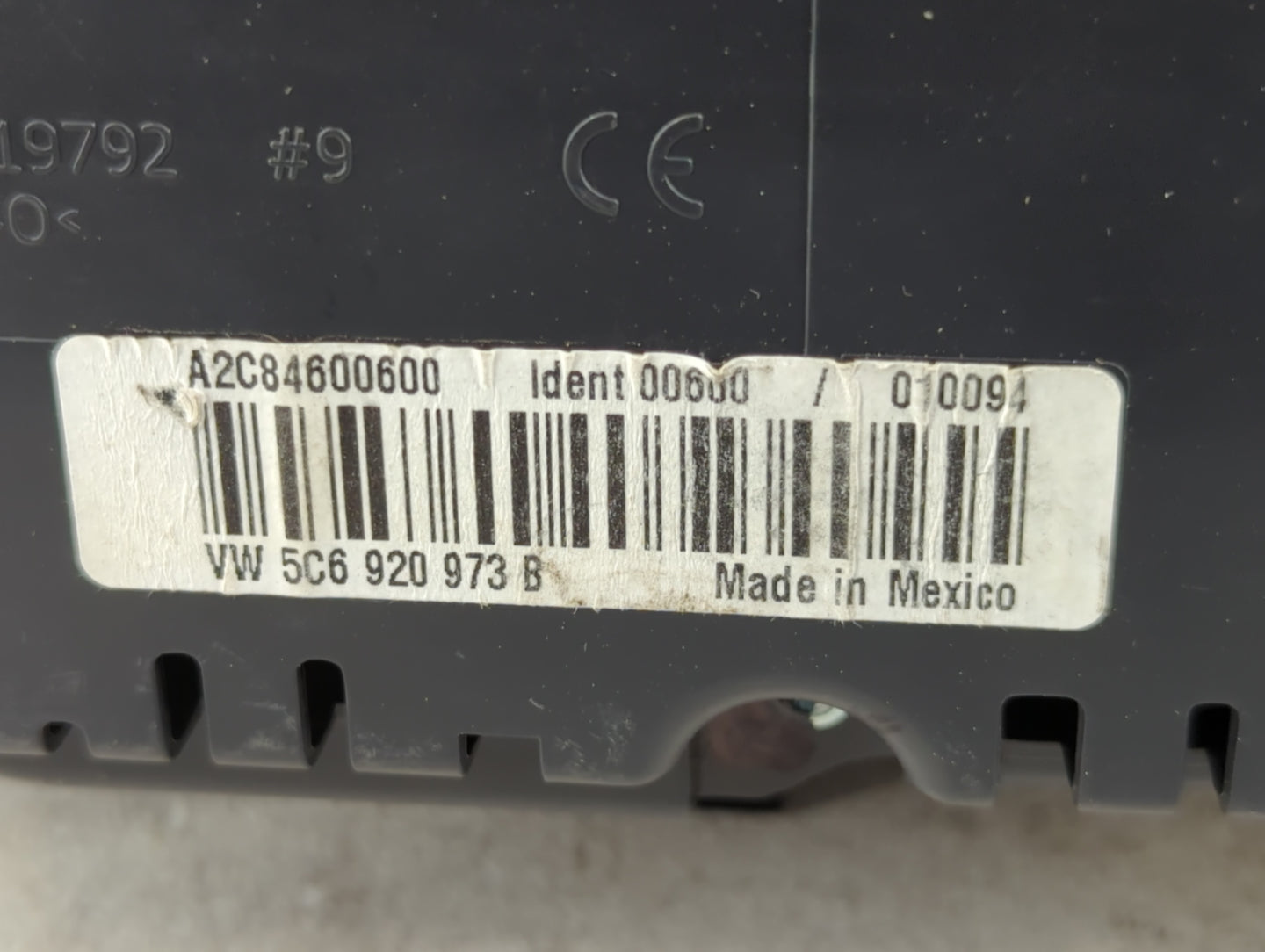 2014 Volkswagen Jetta Instrument Cluster Speedometer Gauges P/N:5C6 920 973 B Fits OEM Used Auto Parts - Oemusedautoparts1.com