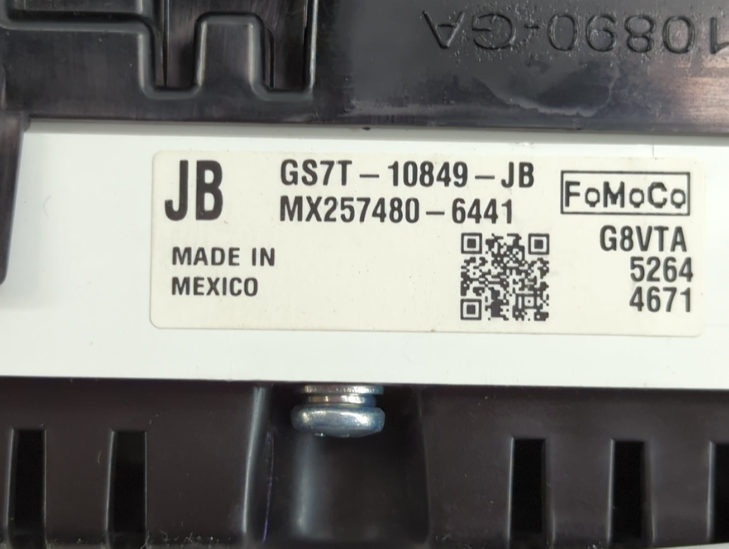 2016 Ford Fusion Instrument Cluster Speedometer Gauges P/N:GS7T-10849-JB Fits OEM Used Auto Parts - Oemusedautoparts1.com