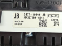 2016 Ford Fusion Instrument Cluster Speedometer Gauges P/N:GS7T-10849-JB Fits OEM Used Auto Parts - Oemusedautoparts1.com