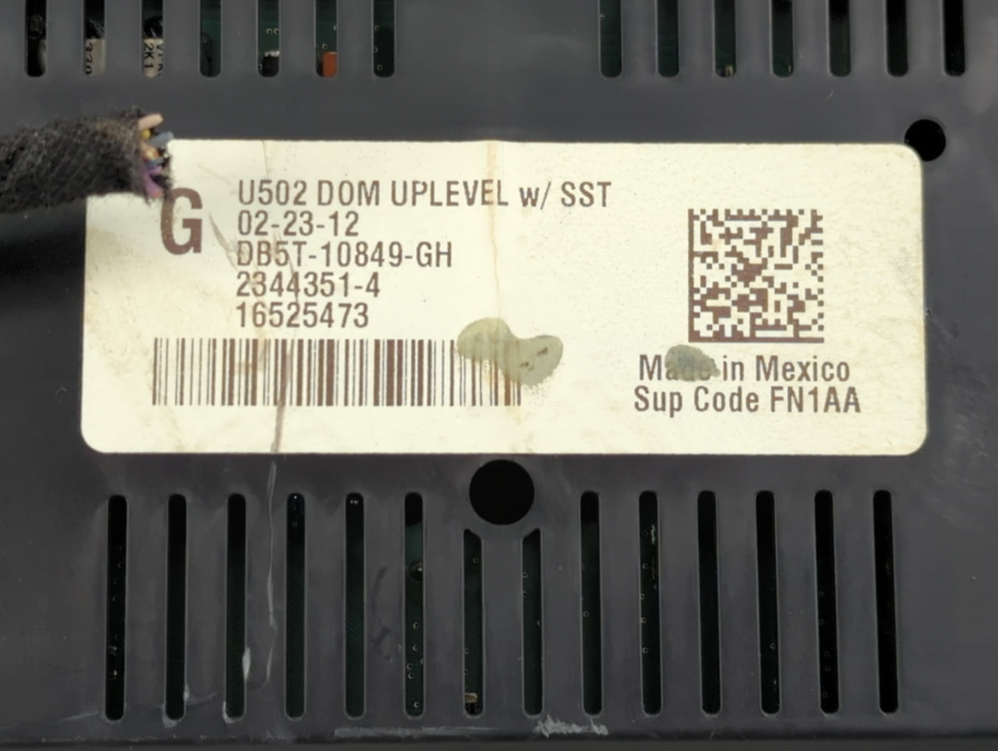 2013 Ford Explorer Instrument Cluster Speedometer Gauges P/N:DB5T-10849-GH Fits OEM Used Auto Parts - Oemusedautoparts1.com