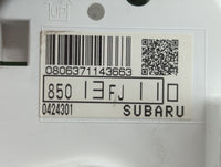 2014 Subaru Impreza Instrument Cluster Speedometer Gauges P/N:85013FJ110 Fits OEM Used Auto Parts - Oemusedautoparts1.com