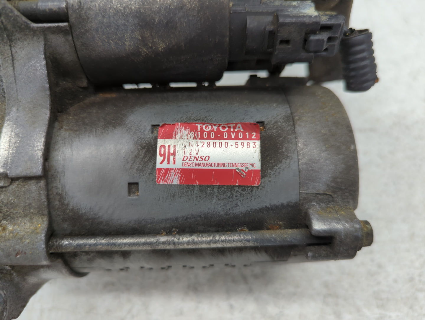 2010-2011 Toyota Camry Car Starter Motor Solenoid OEM P/N:TN428000-5983 28100-0V012 Fits OEM Used Auto Parts - Oemusedautoparts1.com