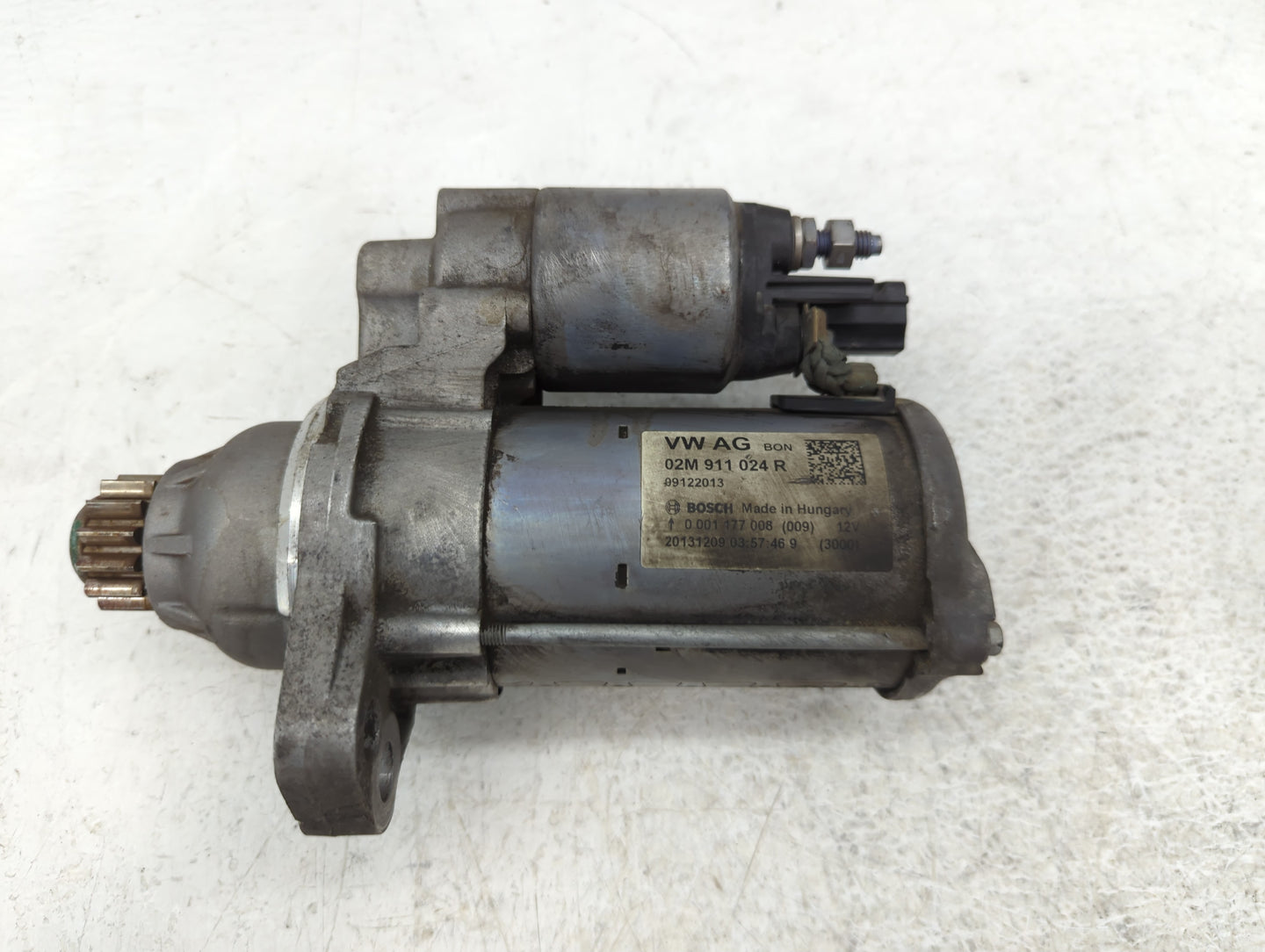 2014 Volkswagen Passat Car Starter Motor Solenoid OEM P/N:02M 911 024 R Fits Fits 2015 2016 2017 OEM Used Auto Parts - Oemusedautoparts1.com