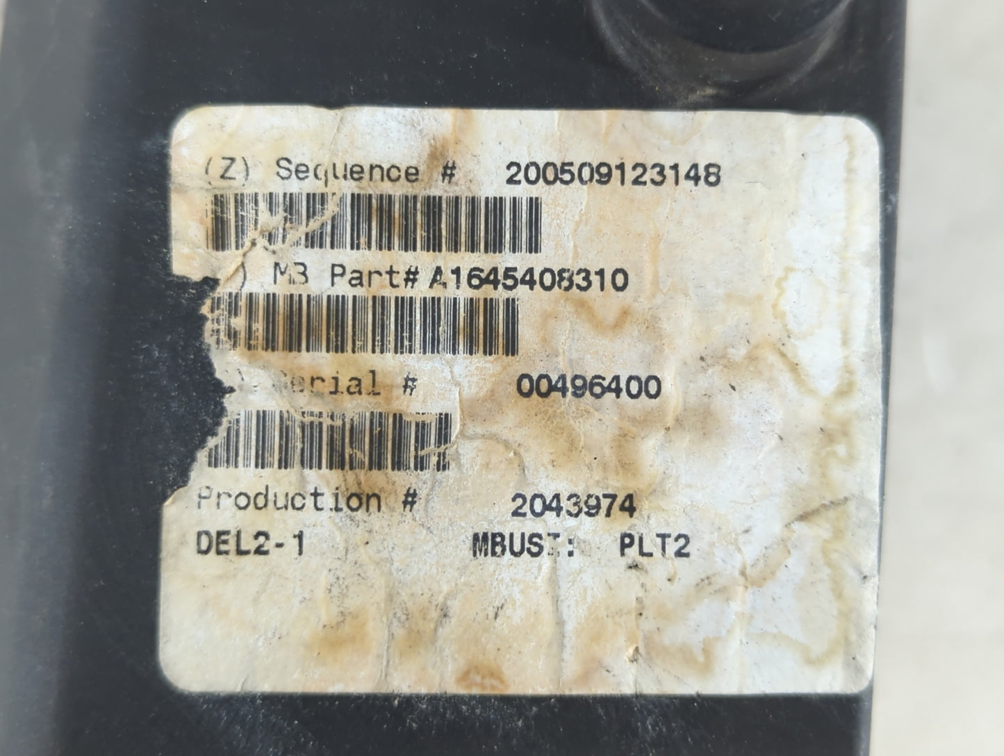2007 Mercedes-Benz Ml250 Fusebox Fuse Box Panel Relay Module P/N:A1645408310 Fits OEM Used Auto Parts - Oemusedautoparts1.com