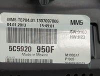 2017 Ford Fusion Instrument Cluster Speedometer Gauges P/N:5C5920 950F HS7T-10849-GE Fits OEM Used Auto Parts