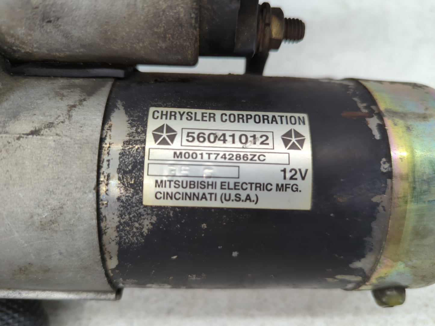 1994-1998 Jeep Grand Cherokee Car Starter Motor Solenoid OEM P/N:56041012 Fits Fits 1994 1995 1996 1997 1998 OEM Used Auto Parts