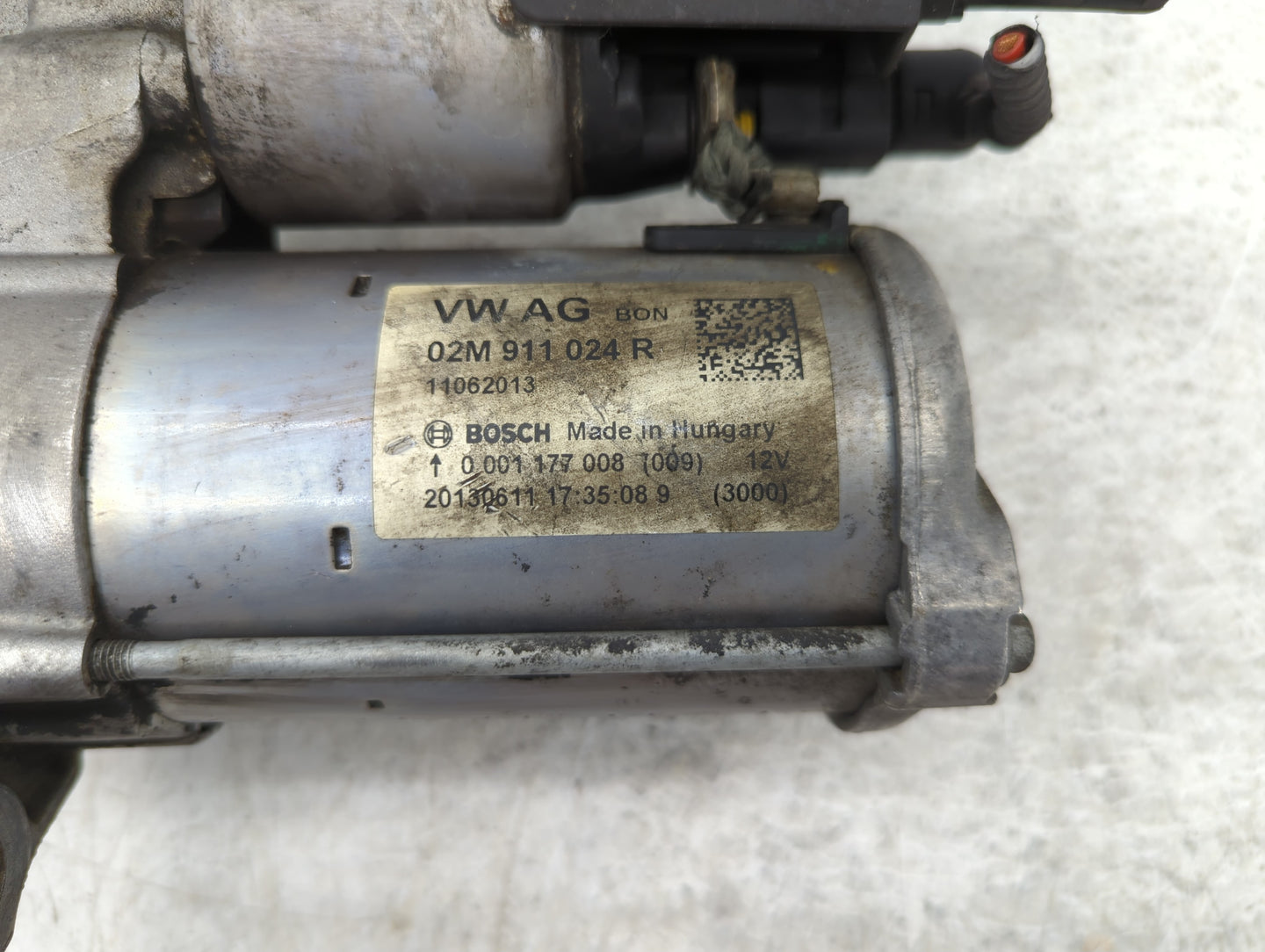 2014 Volkswagen Jetta Car Starter Motor Solenoid OEM P/N:02M 911 024 R Fits Fits 2015 2016 2017 2018 2019 2020 2021 2022 OEM Used Auto Parts - Oemusedautoparts1.com
