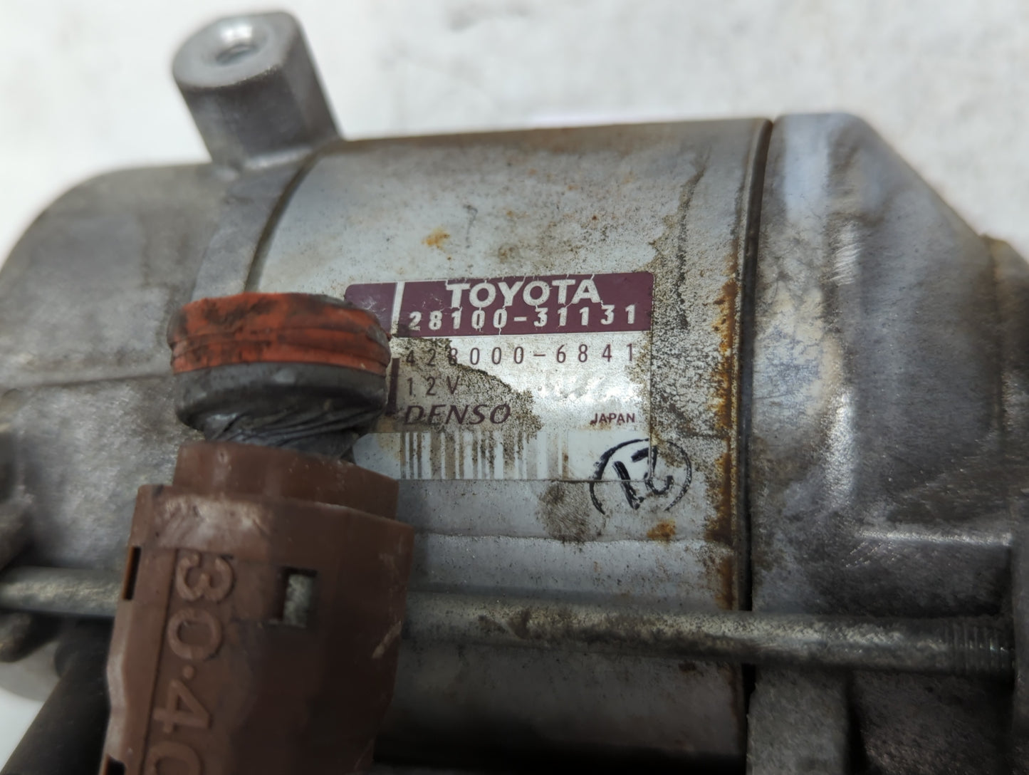 2011-2014 Toyota Tundra Car Starter Motor Solenoid OEM P/N:428000-6841 28100-31131 Fits OEM Used Auto Parts - Oemusedautoparts1.com