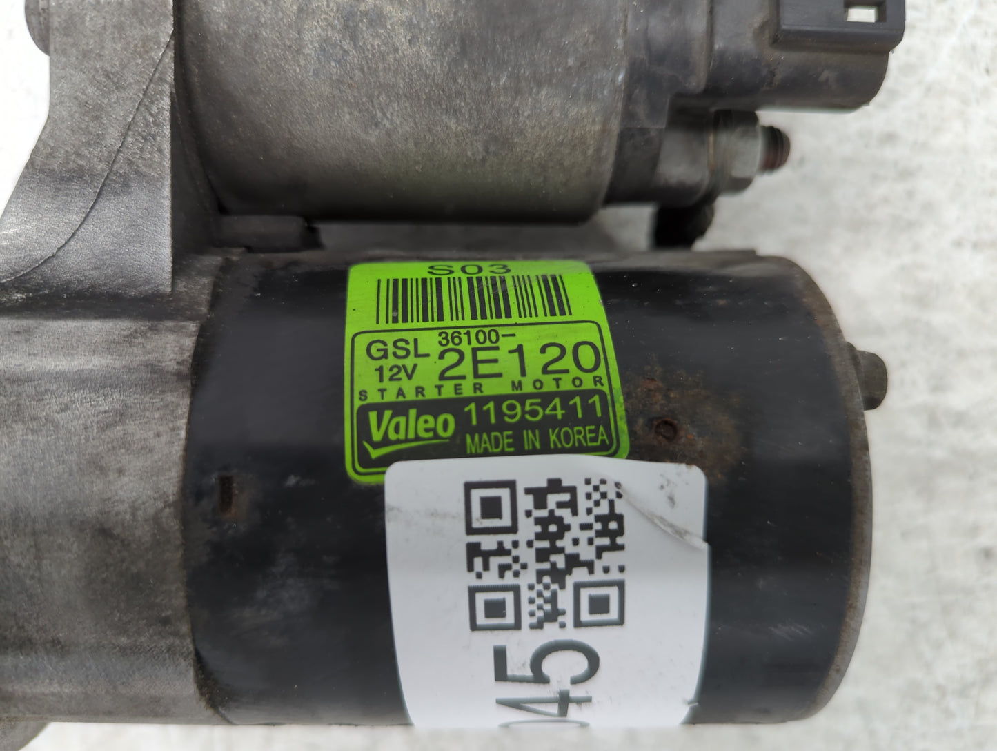 2011-2014 Hyundai Elantra Car Starter Motor Solenoid OEM P/N:36100-2E120 Fits Fits 2011 2012 2013 2014 OEM Used Auto Parts - Oemusedautoparts1.com