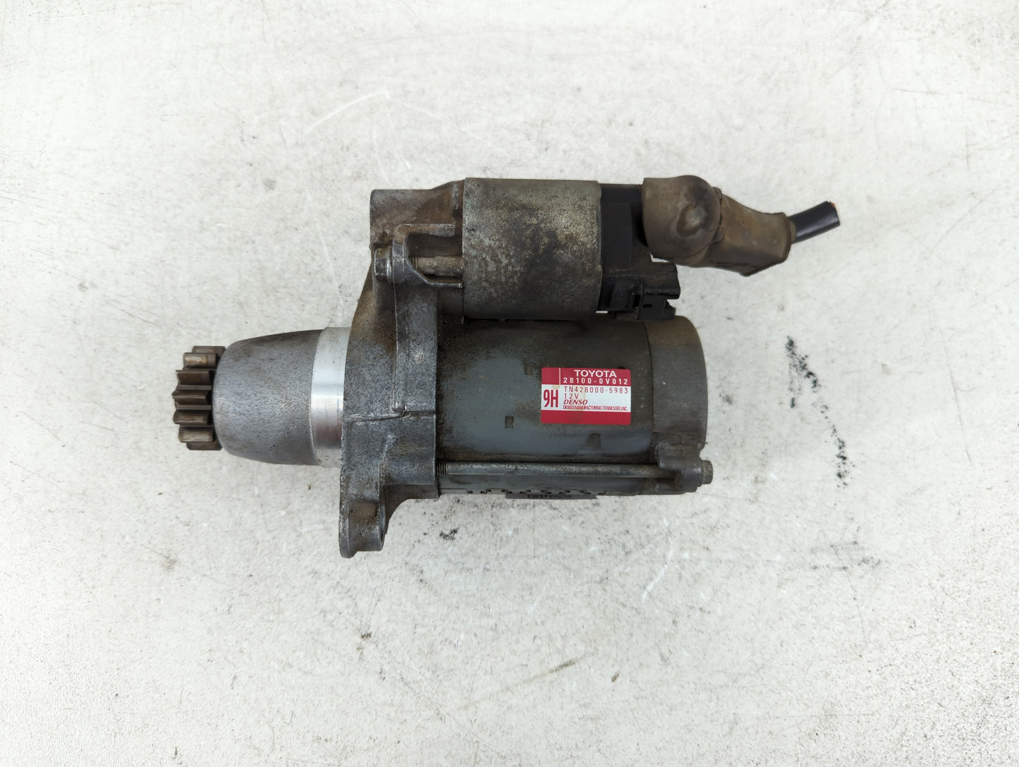 2010-2011 Toyota Camry Car Starter Motor Solenoid OEM P/N:TN428000-5983 28100-0V012 Fits OEM Used Auto Parts - Oemusedautoparts1.com