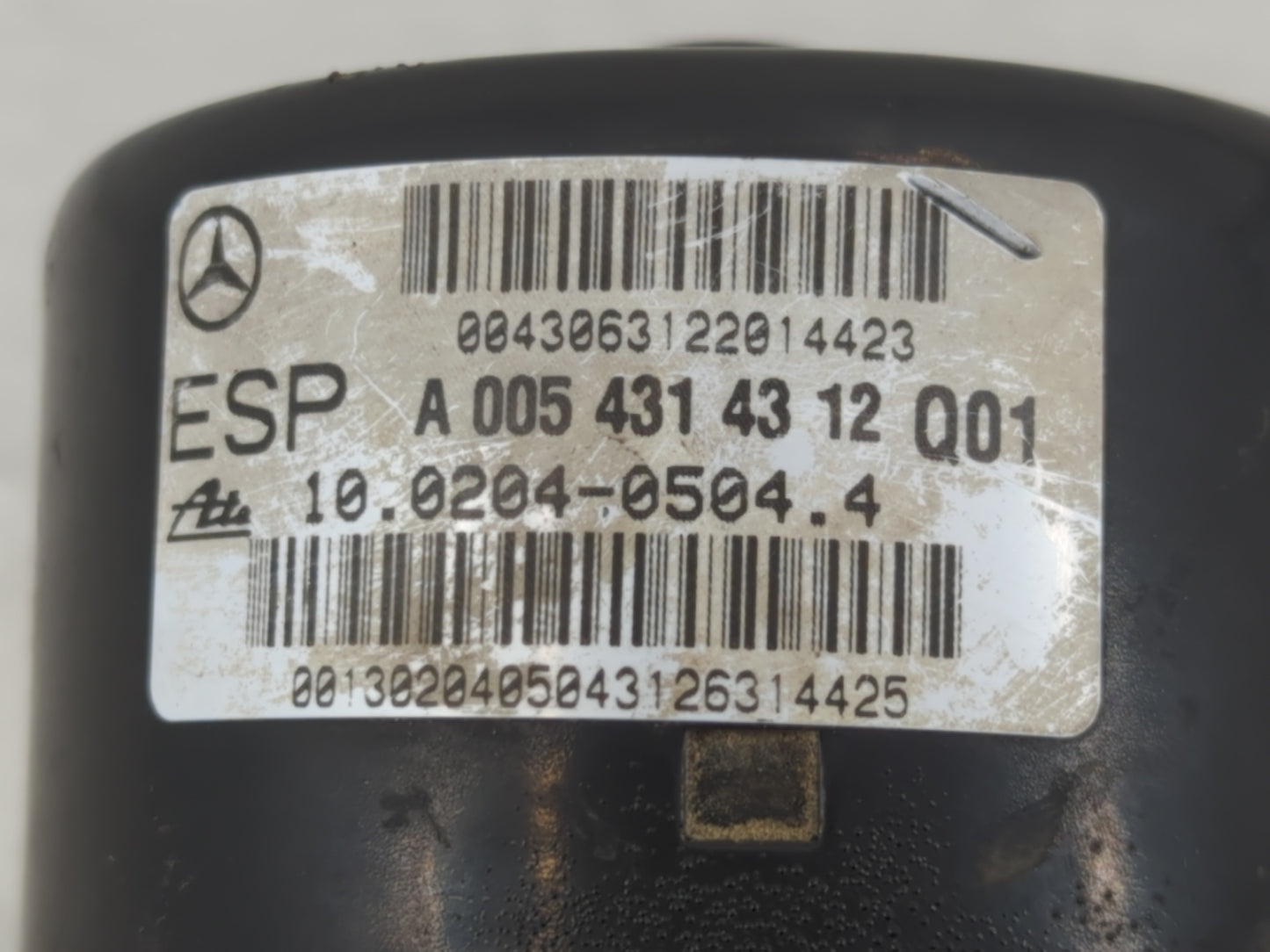 2006 Mercedes-Benz E350 ABS Pump Control Module Replacement P/N:A 005 431 43 12 Fits Fits 2007 2008 OEM Used Auto Parts