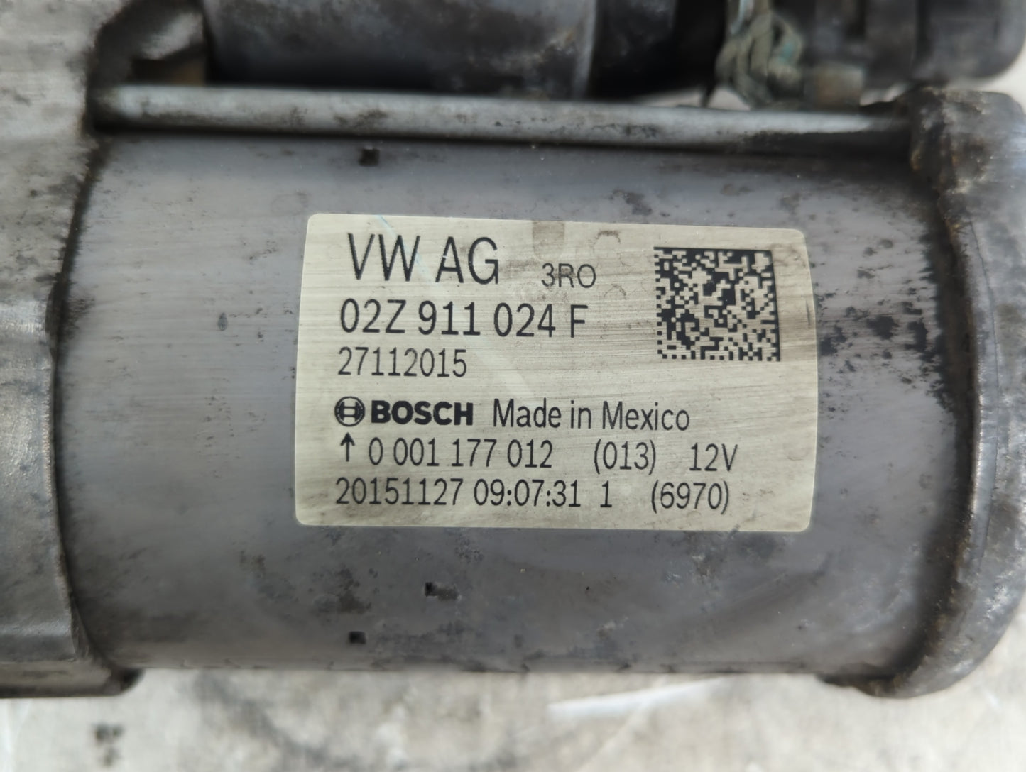 2015-2021 Volkswagen Jetta Car Starter Motor Solenoid OEM P/N:02Z 911 024 F Fits Fits 2015 2016 2017 2018 2019 2020 2021 OEM Used Auto Parts - Oemusedautoparts1.com