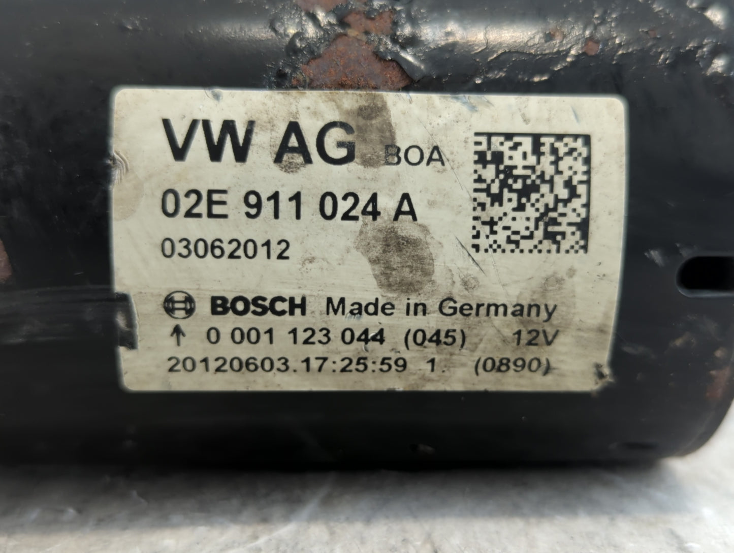 2009-2016 Volkswagen Jetta Car Starter Motor Solenoid OEM P/N:02E 911 024 A Fits Fits 2009 2010 2011 2012 2013 2014 2015 2016 OEM Used Auto Parts - Oemusedautoparts1.com