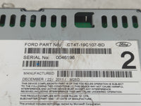 2012 Ford Edge Radio AM FM Cd Player Receiver Replacement P/N:CT4T-19C107-BD Fits OEM Used Auto Parts - Oemusedautoparts1.com