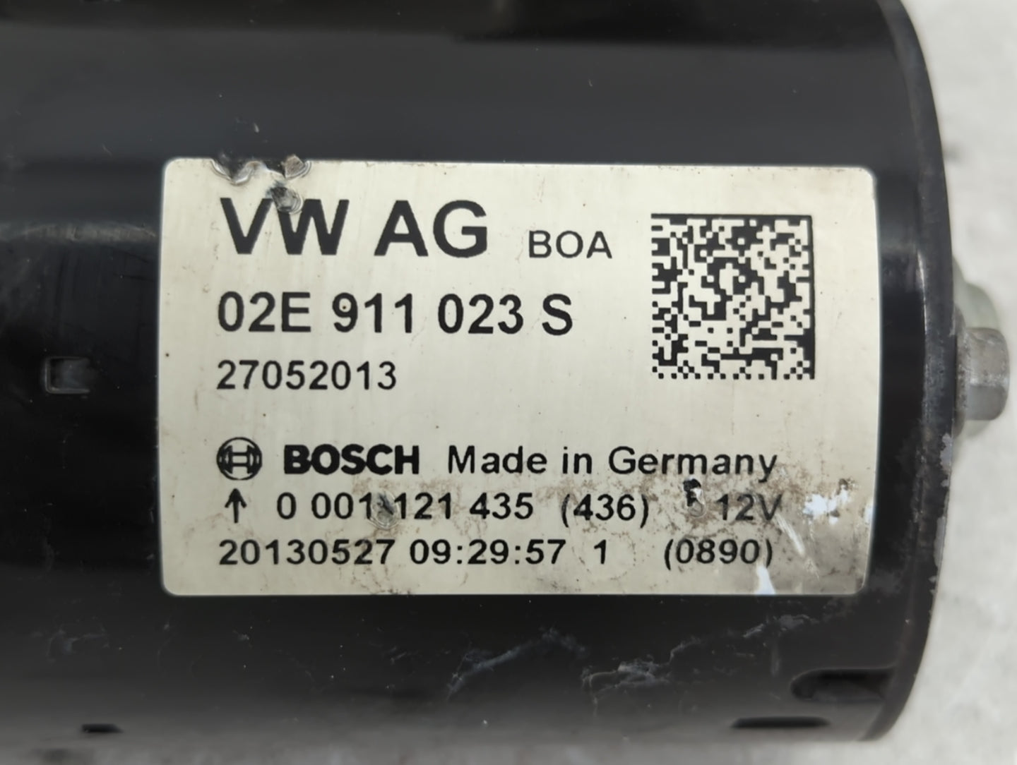 2009-2017 Volkswagen Cc Car Starter Motor Solenoid OEM P/N:02E 911 023 S Fits OEM Used Auto Parts - Oemusedautoparts1.com