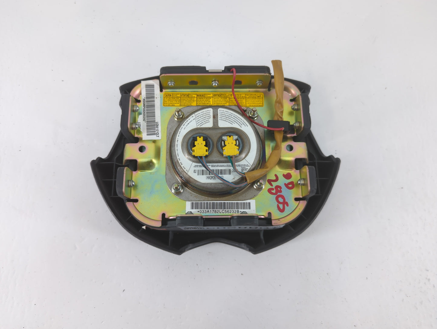 2003-2006 Hyundai Accent Air Bag Driver Left Steering Wheel Mounted Fits Fits 2003 2004 2005 2006 OEM Used Auto Parts - Oemusedautoparts1.com