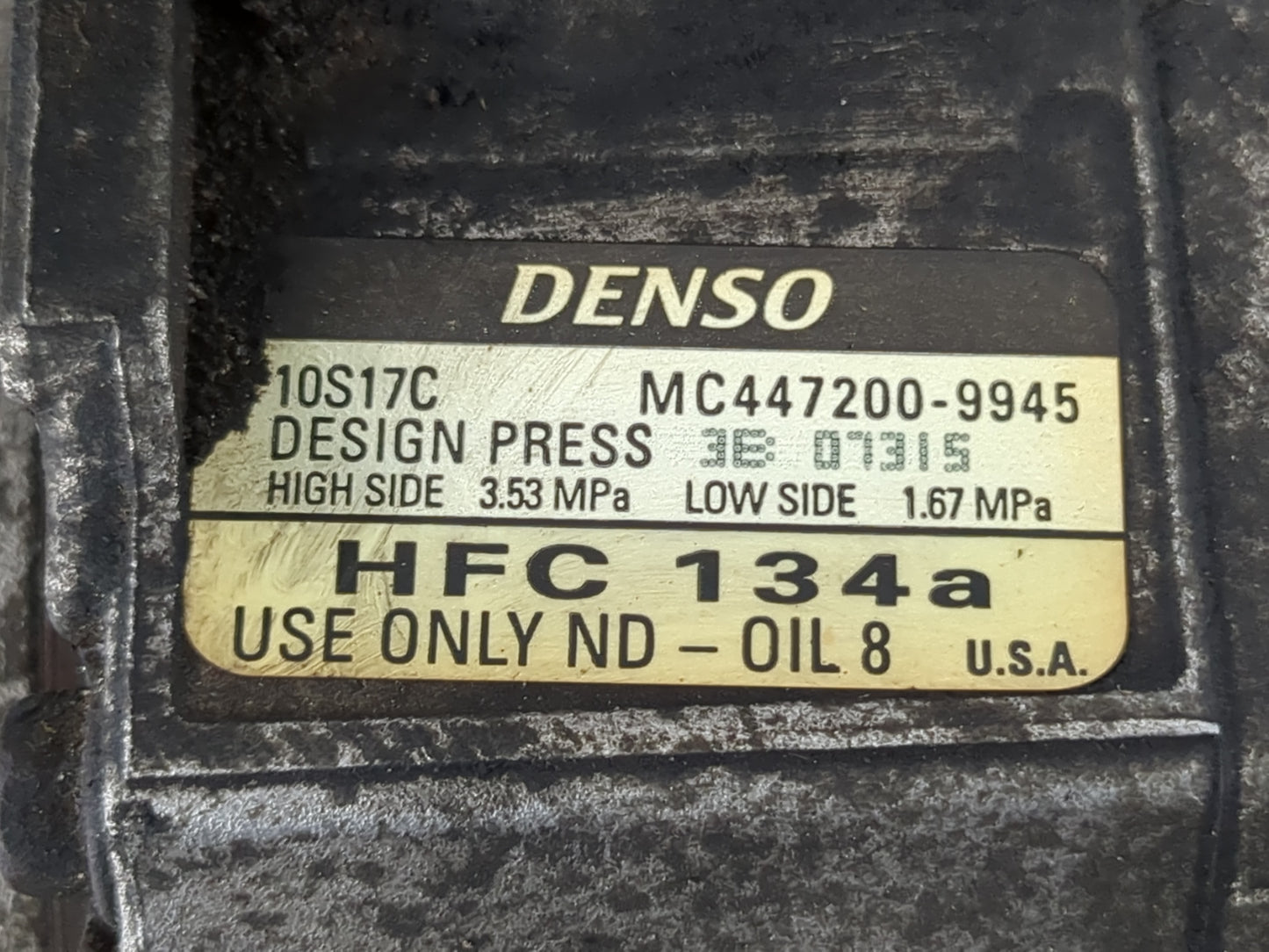 1999-2003 Acura Tl Air Conditioning A/c Ac Compressor Oem