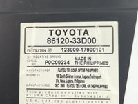 2010-2011 Toyota Camry Radio AM FM Cd Player Receiver Replacement P/N:86120-33D00 Fits Fits 2010 2011 OEM Used Auto Parts - Oemusedautoparts1.com