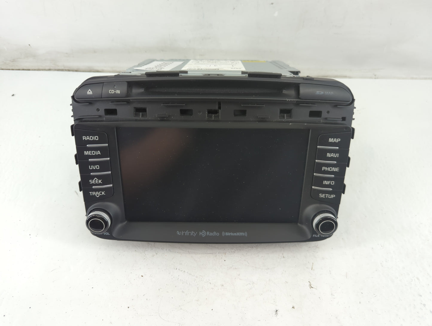 2016-2018 Kia Sorento Radio AM FM Cd Player Receiver Replacement P/N:96560-C6001WK Fits Fits 2016 2017 2018 OEM Used Auto Parts - Oemusedautoparts1.com