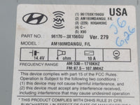 2014-2016 Hyundai Elantra Radio AM FM Cd Player Receiver Replacement P/N:96170-3X156GU Fits Fits 2014 2015 2016 OEM Used Auto Parts - Oemusedautoparts1.com