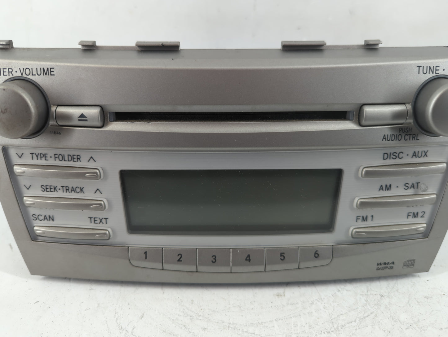 2010-2011 Toyota Camry Radio AM FM Cd Player Receiver Replacement P/N:86120-06480 Fits Fits 2010 2011 OEM Used Auto Parts - Oemusedautoparts1.com