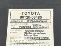 2010-2011 Toyota Camry Radio AM FM Cd Player Receiver Replacement P/N:86120-06480 Fits Fits 2010 2011 OEM Used Auto Parts - Oemusedautoparts1.com