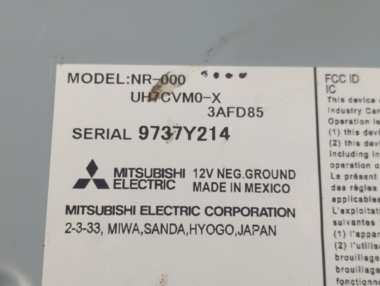 2017 Honda Cr-V Radio AM FM Cd Player Receiver Replacement P/N:9737Y214 Fits OEM Used Auto Parts - Oemusedautoparts1.com
