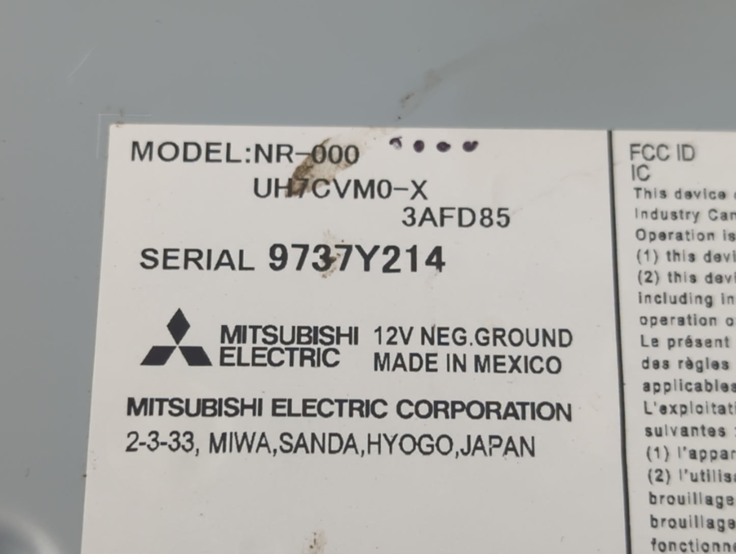2017 Honda Cr-V Radio AM FM Cd Player Receiver Replacement P/N:9737Y214 Fits OEM Used Auto Parts - Oemusedautoparts1.com