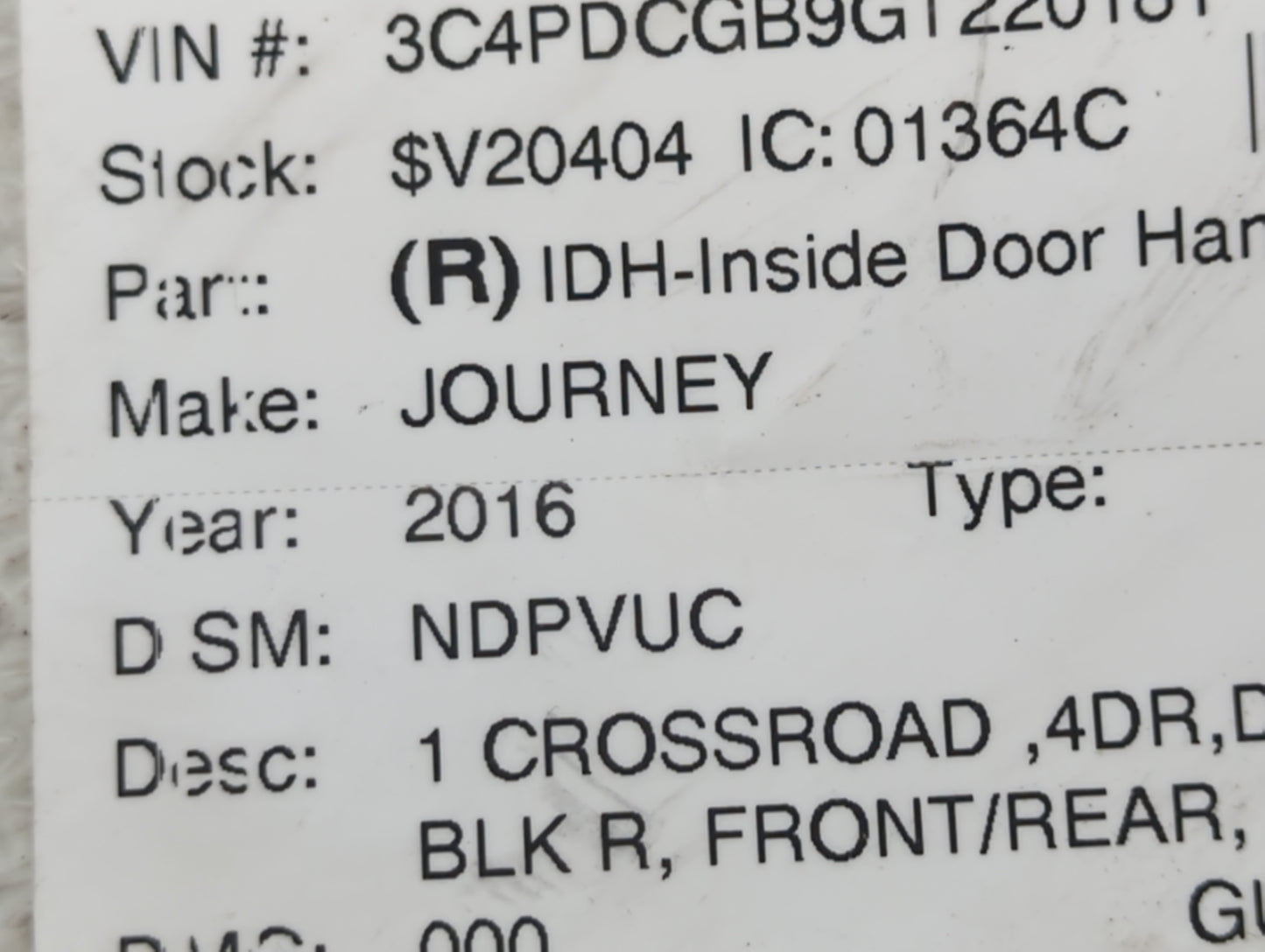 2009-2020 Dodge Journey Spare Donut Tire Wheel Rim Oem