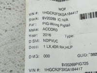 2016-2022 Honda Accord Spare Donut Tire Wheel Rim Oem