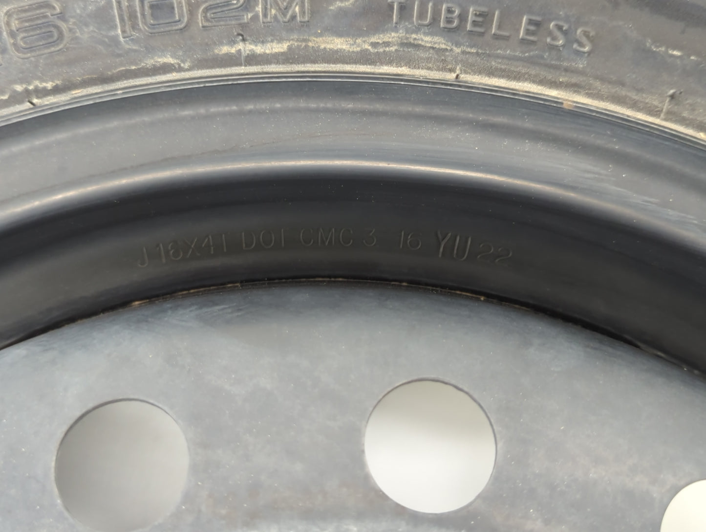 2016-2022 Honda Accord Spare Donut Tire Wheel Rim Oem