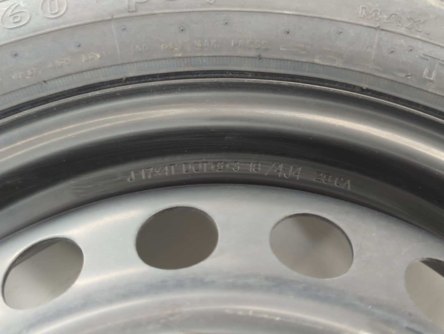 2018-2022 Toyota Camry Spare Donut Tire Wheel Rim Oem