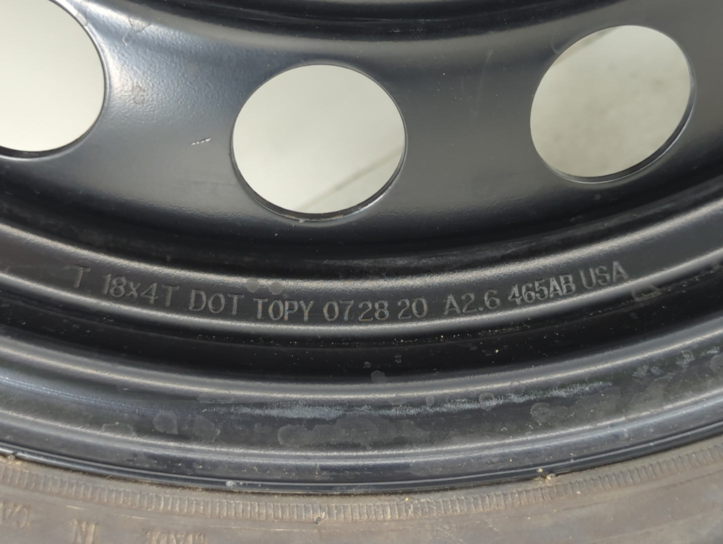 2019-2022 Chrysler 300 Spare Donut Tire Wheel Rim Oem