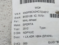 2006-2016 Kia Sportage Spare Donut Tire Wheel Rim Oem