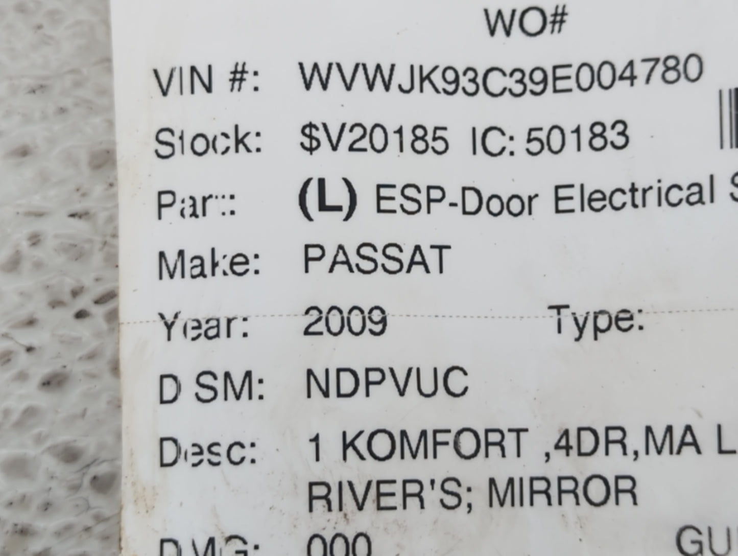 2009-2021 Volkswagen Passat Spare Donut Tire Wheel Rim Oem