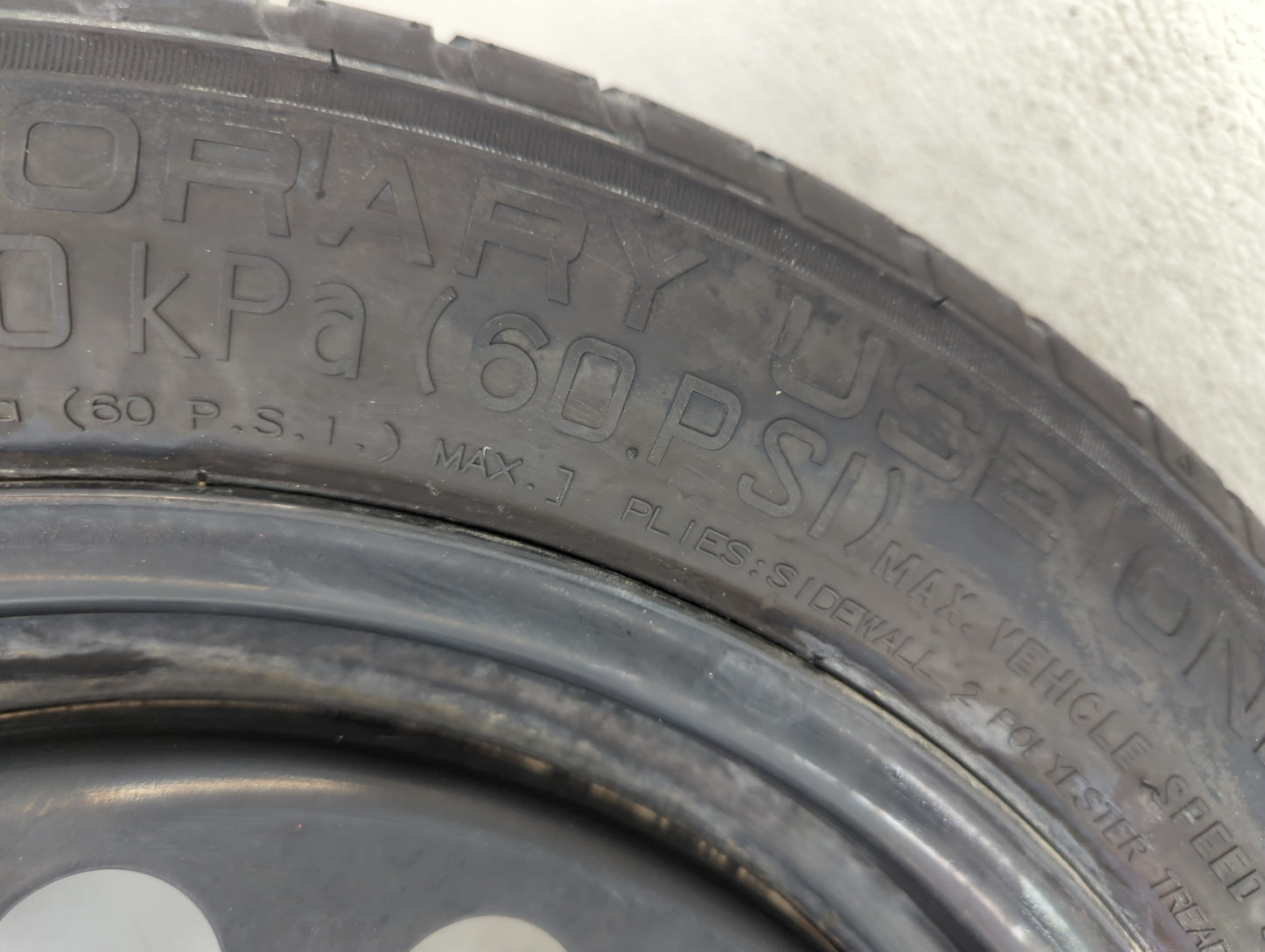 2009-2021 Volkswagen Passat Spare Donut Tire Wheel Rim Oem