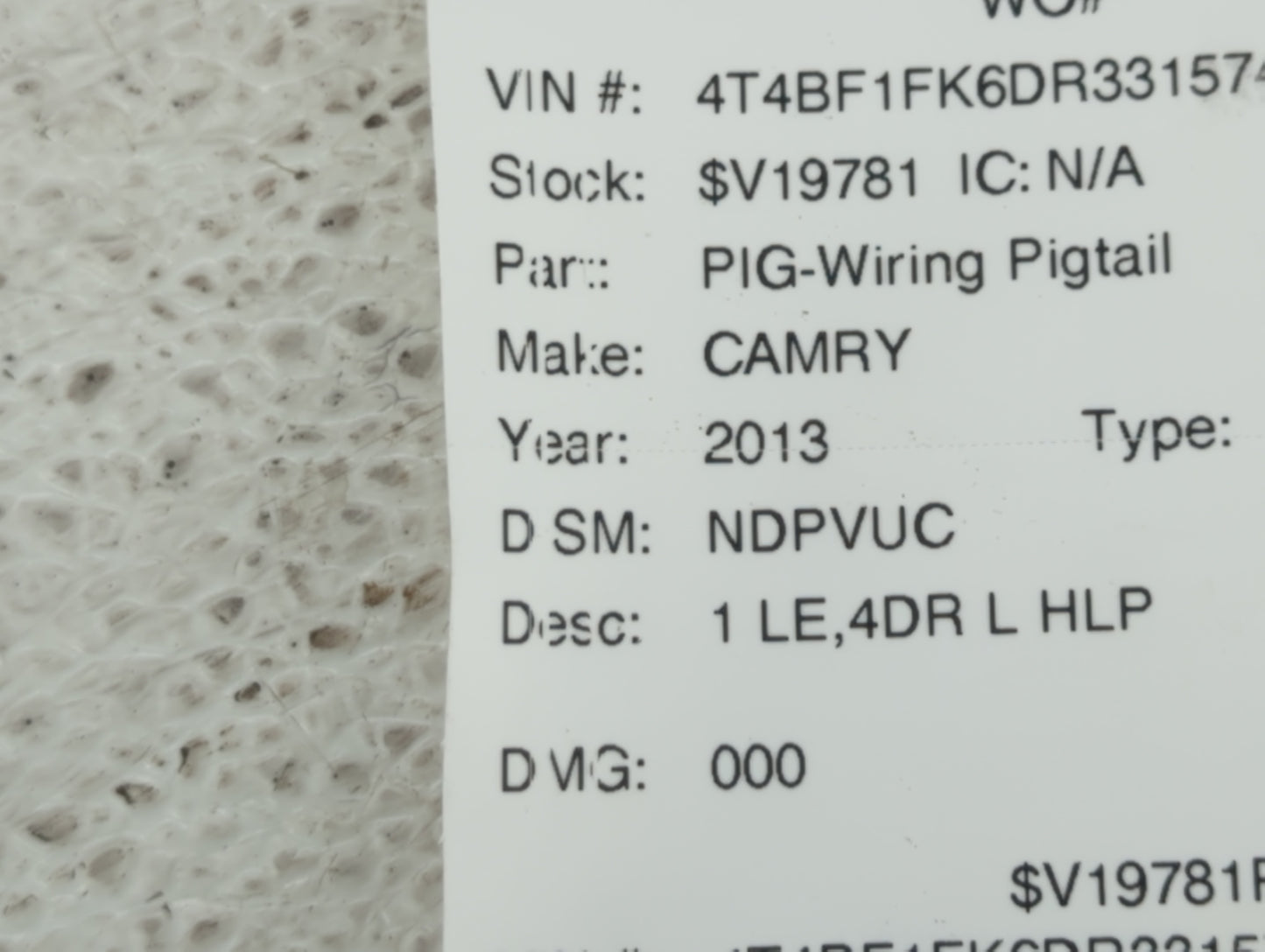 2007-2017 Toyota Camry Spare Donut Tire Wheel Rim Oem