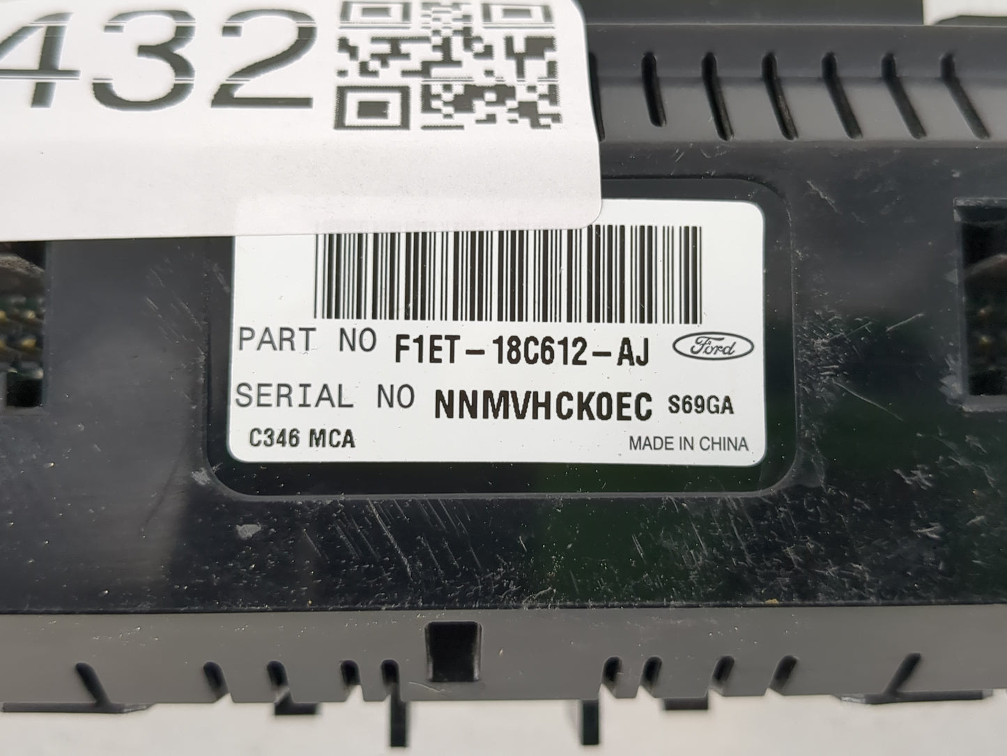 2015-2018 Ford Focus Climate Control Module Temperature AC/Heater Replacement P/N:F1ET-18C612-AJ Fits Fits 2015 2016 2017 2018 OEM Used Auto Parts