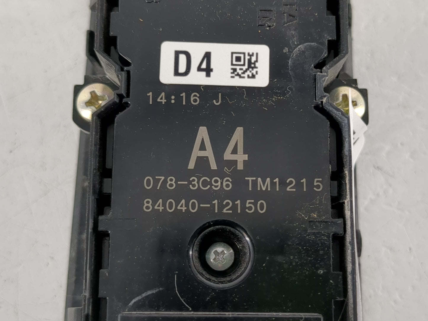 2020 Toyota Corolla Master Power Window Switch Replacement Driver Side Left P/N:84040-12150 Fits OEM Used Auto Parts